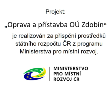 Nová podoba budovy Obecního úřadu Zdobín-po rekonstrukci